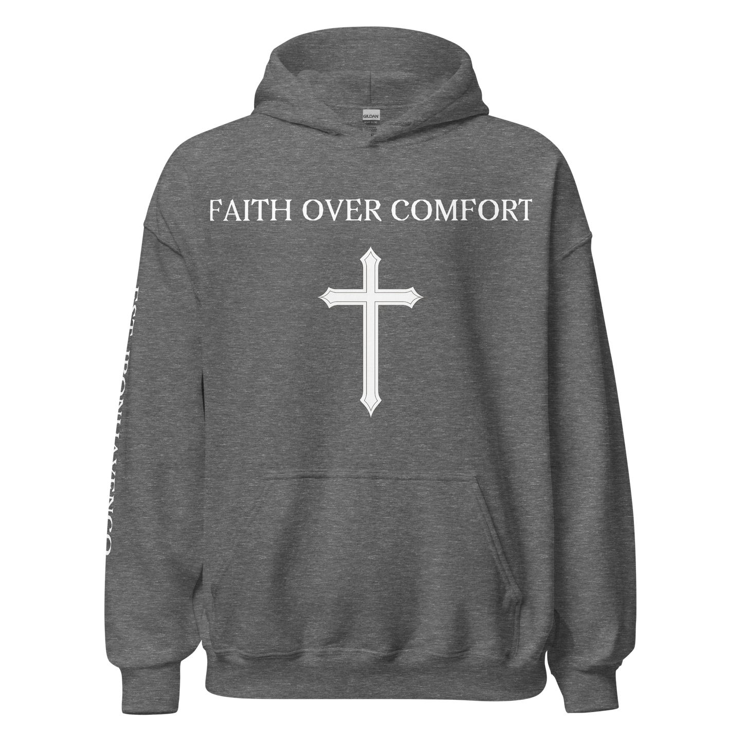 Faith Over Comfort Hoodie | Premium Unisex Fleece Hoodie