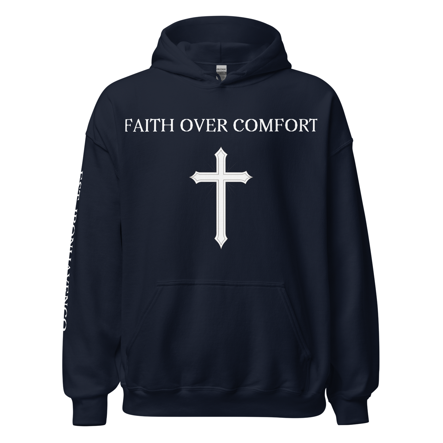 Faith Over Comfort Hoodie | Premium Unisex Fleece Hoodie